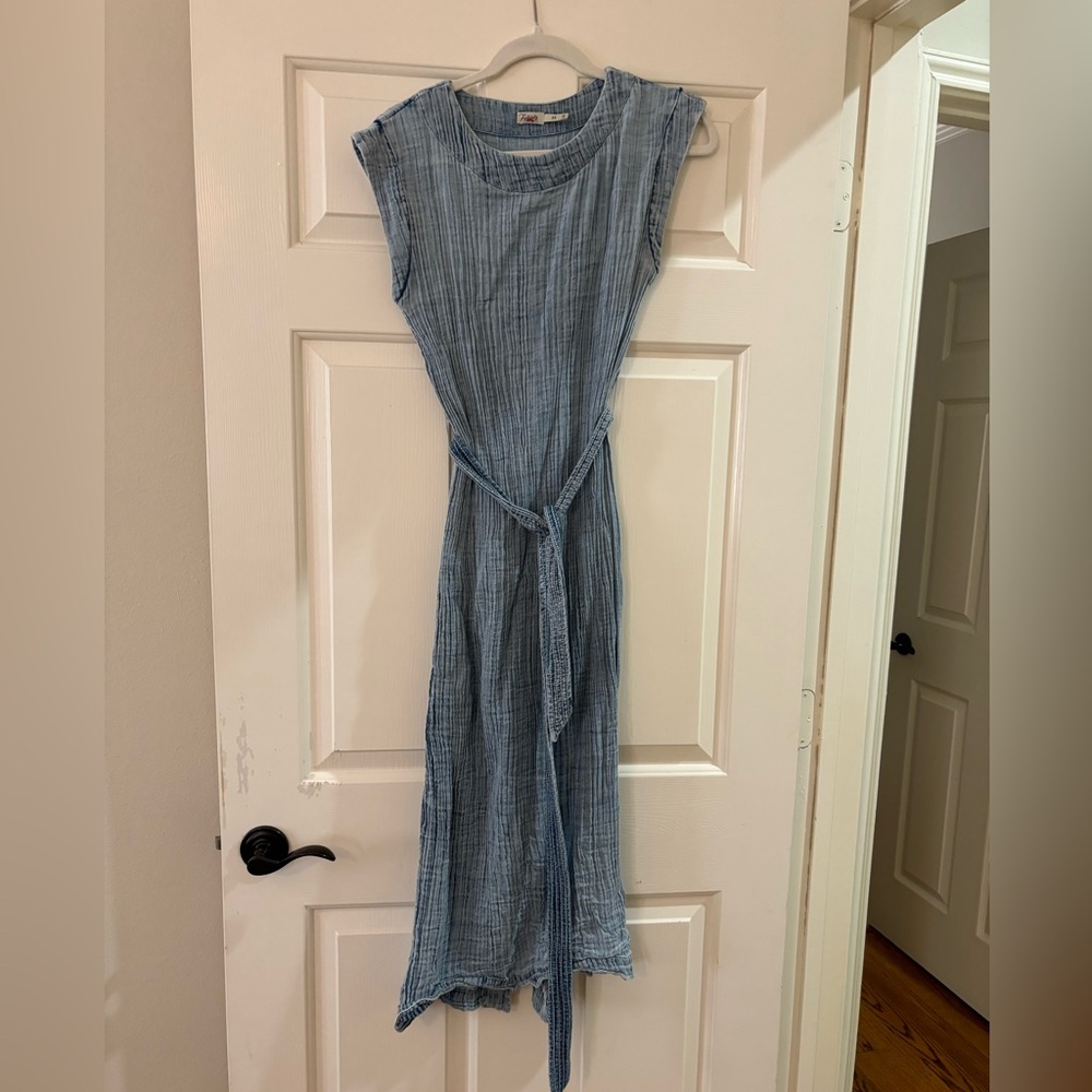 Faherty chambray maxi dress